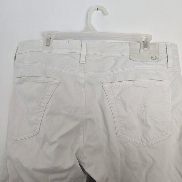 AG Adriano Goldschmied The Graduate Pants 36X30 (TAG 36X34) Off White Tailored - Picture 4 of 10